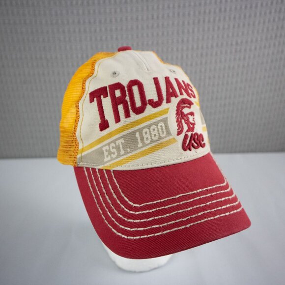 USC Trojans Hat Cap Snapback Trucker Mesh 47 Brand - Picture 7 of 7